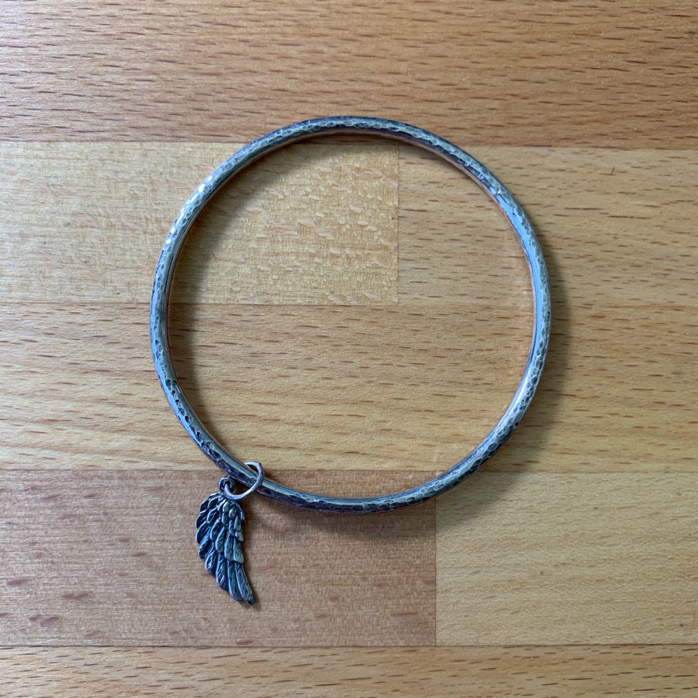 Rustic finished bangle